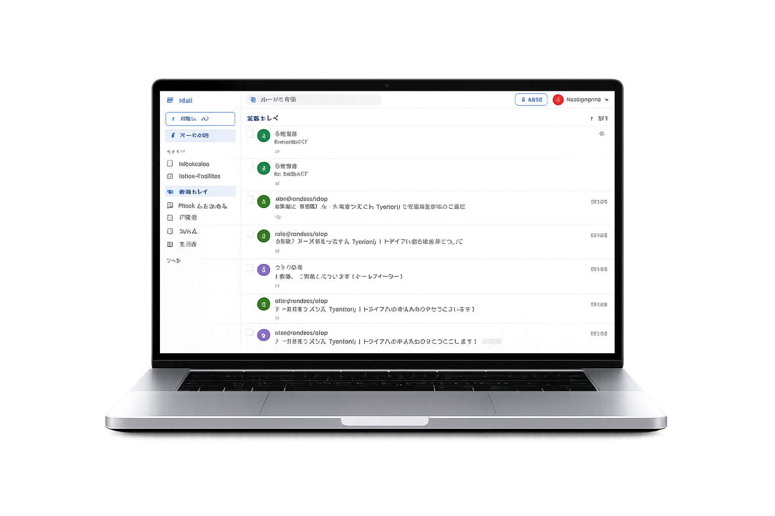 AIが返信文を作成する画面
